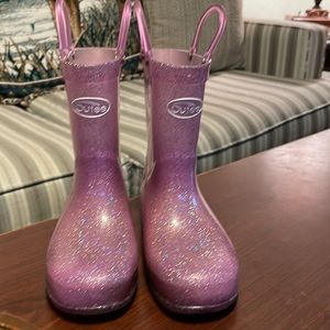 Purple rain boots